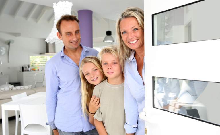 Photo famille accueillante