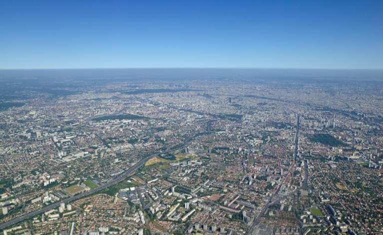 Vue aérienne de Villejuif