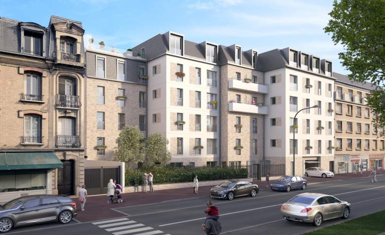 Perspective façade - LE VESINET