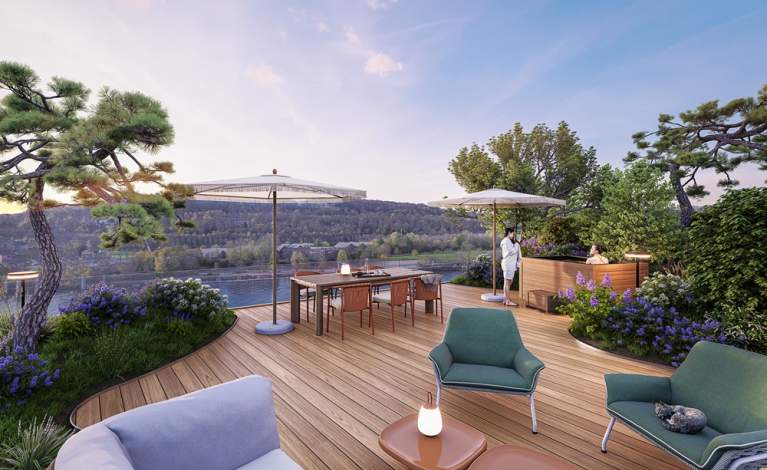 Terrasses en Seine - Vue Rooftop - Boulogne