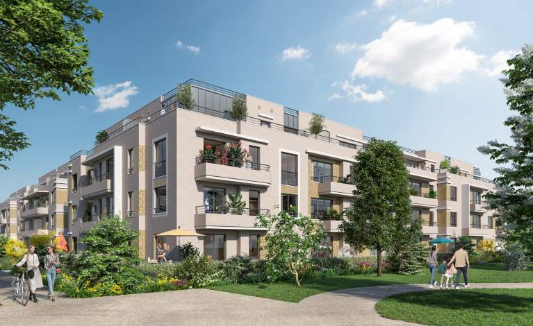 Perspectives 1 - POISSY - Villa Joséphine - Vue A